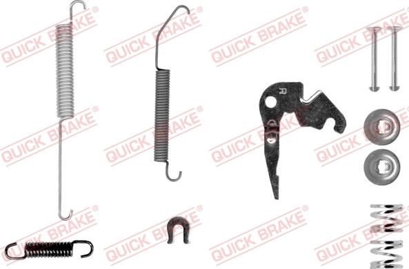 QUICK BRAKE 105-0033X-1R - Kit d'accessoires, mâchoire de frein cwaw.fr