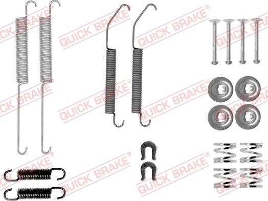 QUICK BRAKE 105-0033 - Kit d'accessoires, mâchoire de frein cwaw.fr