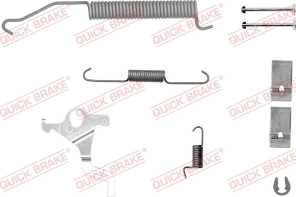 QUICK BRAKE 105-0071X-1L - Kit d'accessoires, mâchoire de frein cwaw.fr