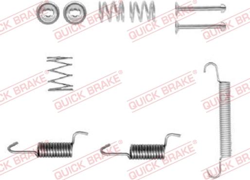 QUICK BRAKE 105-0899-1 - Kit d'accessoires, mâchoires de frein de stationnement cwaw.fr