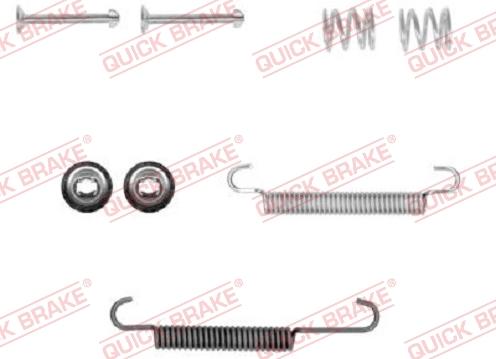 QUICK BRAKE 105-0893-1 - Kit d'accessoires, mâchoires de frein de stationnement cwaw.fr