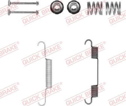 QUICK BRAKE 105-0897-1 - Kit d'accessoires, mâchoires de frein de stationnement cwaw.fr