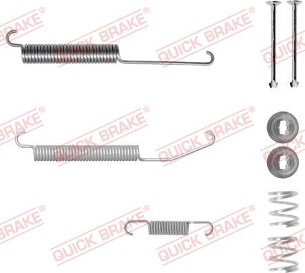 QUICK BRAKE 105-0845-1 - Kit d'accessoires, mâchoire de frein cwaw.fr