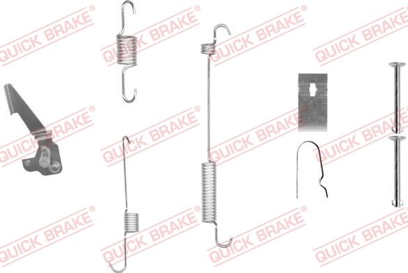 QUICK BRAKE 105-0846X-1R - Kit d'accessoires, mâchoire de frein cwaw.fr