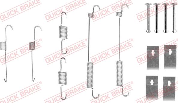 QUICK BRAKE 105-0846 - Kit d'accessoires, mâchoire de frein cwaw.fr