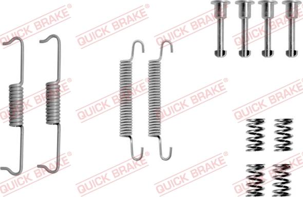 QUICK BRAKE 1050841 - Kit d'accessoires, mâchoires de frein de stationnement cwaw.fr