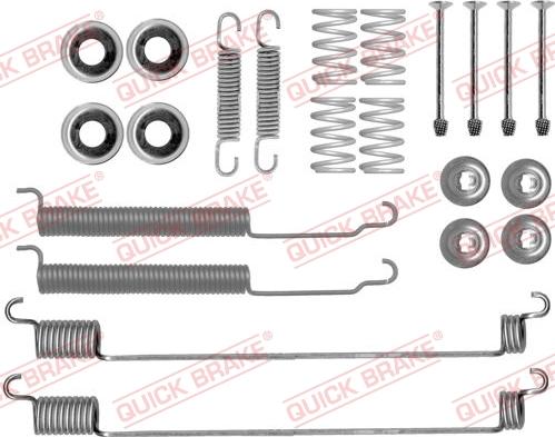 QUICK BRAKE 1050843 - Kit d'accessoires, mâchoire de frein cwaw.fr