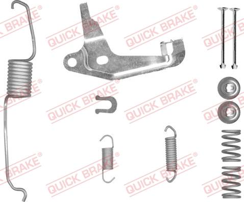 QUICK BRAKE 105-0853X-1R - Kit d'accessoires, mâchoire de frein cwaw.fr