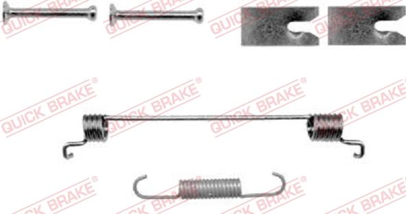 QUICK BRAKE 105-0866-1L - Kit d'accessoires, mâchoire de frein cwaw.fr