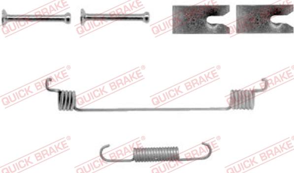 QUICK BRAKE 10508661R - Kit d'accessoires, mâchoire de frein cwaw.fr