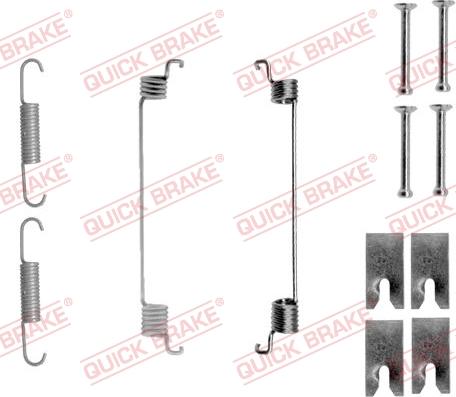 QUICK BRAKE 105-0866 - Kit d'accessoires, mâchoire de frein cwaw.fr