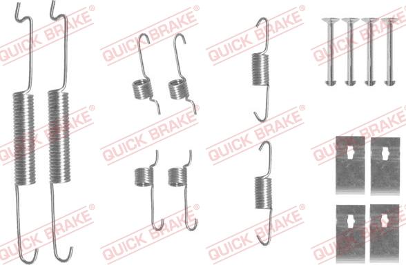 QUICK BRAKE 1050863 - Kit d'accessoires, mâchoire de frein cwaw.fr