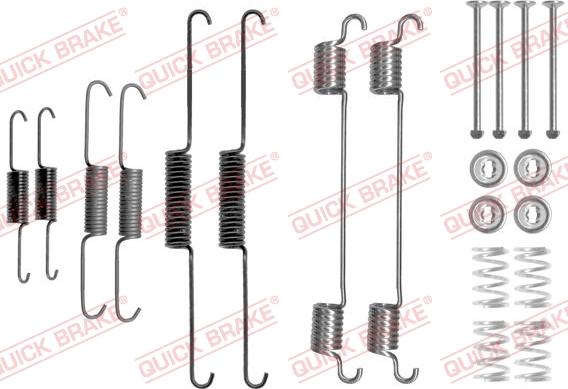 QUICK BRAKE 1050817 - Kit d'accessoires, mâchoire de frein cwaw.fr