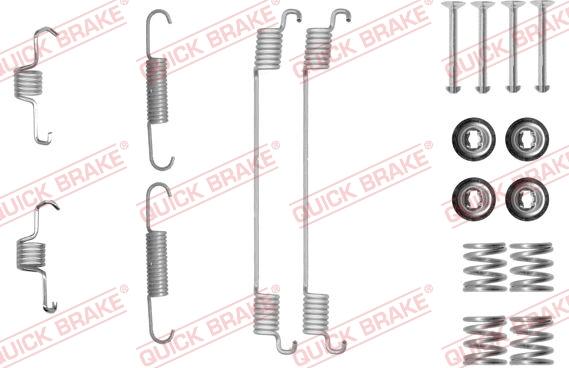 QUICK BRAKE 105-0889 - Kit d'accessoires, mâchoire de frein cwaw.fr