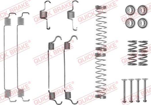 QUICK BRAKE 105-0835 - Kit d'accessoires, mâchoire de frein cwaw.fr