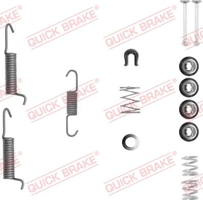 QUICK BRAKE 105-0821-1 - Kit d'accessoires, mâchoires de frein de stationnement cwaw.fr