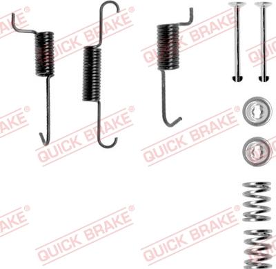 QUICK BRAKE 105-0823-1 - Kit d'accessoires, mâchoires de frein de stationnement cwaw.fr