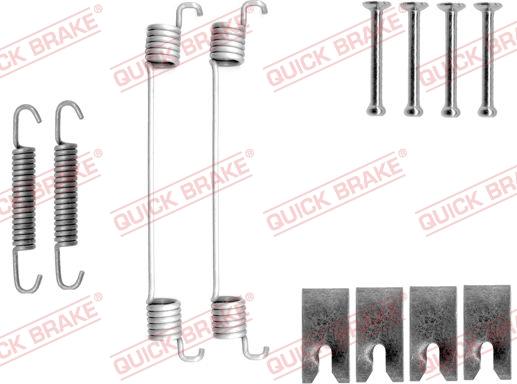 QUICK BRAKE 1050827 - Kit d'accessoires, mâchoire de frein cwaw.fr