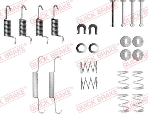 QUICK BRAKE 1050871 - Kit d'accessoires, mâchoires de frein de stationnement cwaw.fr