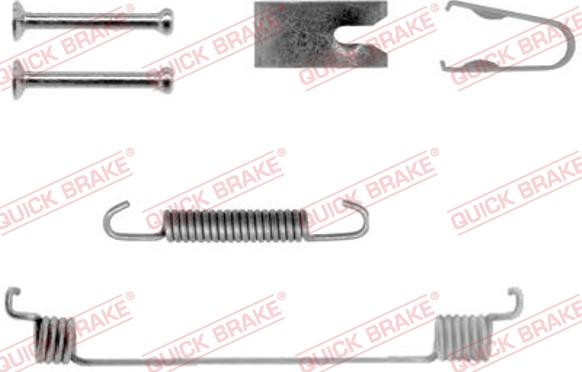 QUICK BRAKE 10507941R - Kit d'accessoires, mâchoire de frein cwaw.fr