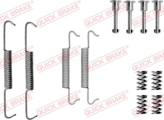 QUICK BRAKE 1050793 - Kit d'accessoires, mâchoires de frein de stationnement cwaw.fr