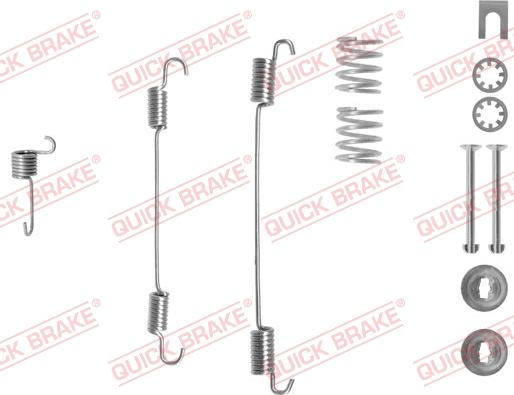 QUICK BRAKE 105-0747-1L - Kit d'accessoires, mâchoire de frein cwaw.fr