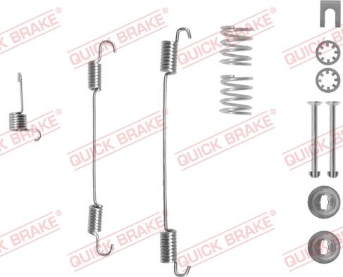 QUICK BRAKE 10507471R - Kit d'accessoires, mâchoire de frein cwaw.fr