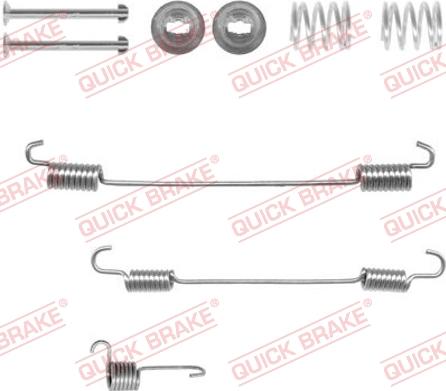 QUICK BRAKE 105-0750-1L - Kit d'accessoires, mâchoire de frein cwaw.fr