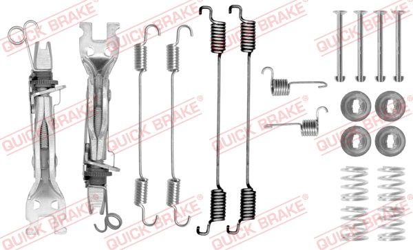 QUICK BRAKE 105-0750S - Kit d'accessoires, mâchoire de frein cwaw.fr