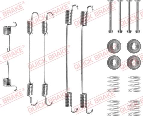 QUICK BRAKE 105-0750 - Kit d'accessoires, mâchoire de frein cwaw.fr