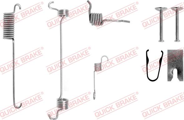 QUICK BRAKE 105-0751-1L - Kit d'accessoires, mâchoire de frein cwaw.fr