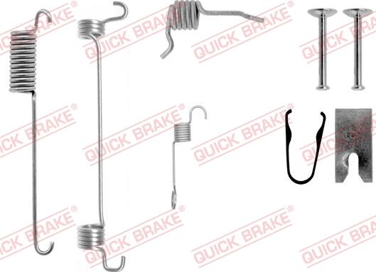 QUICK BRAKE 10507511R - Kit d'accessoires, mâchoire de frein cwaw.fr