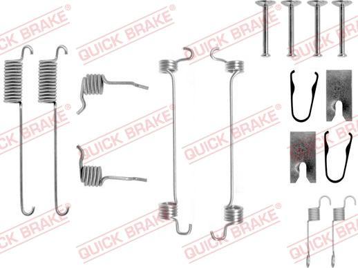 QUICK BRAKE 105-0751 - Kit d'accessoires, mâchoire de frein cwaw.fr