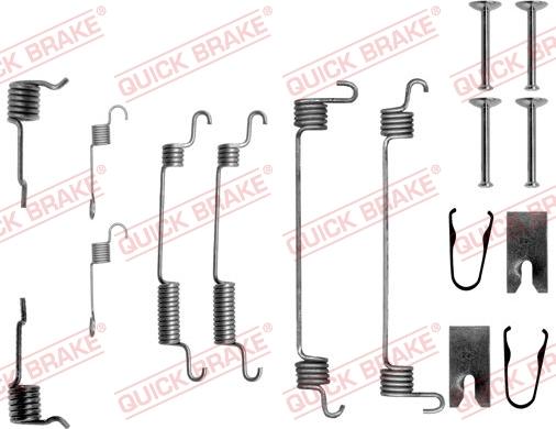 QUICK BRAKE 1050764 - Kit d'accessoires, mâchoire de frein cwaw.fr