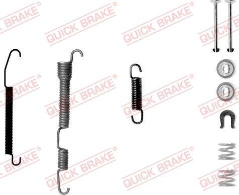 QUICK BRAKE 105-0761-1 - Kit d'accessoires, mâchoire de frein cwaw.fr