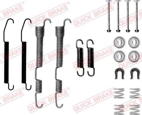 QUICK BRAKE 1050761 - Kit d'accessoires, mâchoire de frein cwaw.fr