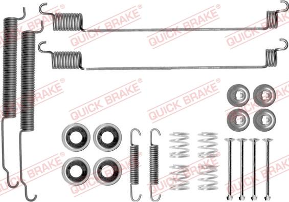 QUICK BRAKE 105-0768 - Kit d'accessoires, mâchoire de frein cwaw.fr