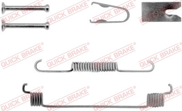 QUICK BRAKE 105-0789-1L - Kit d'accessoires, mâchoire de frein cwaw.fr