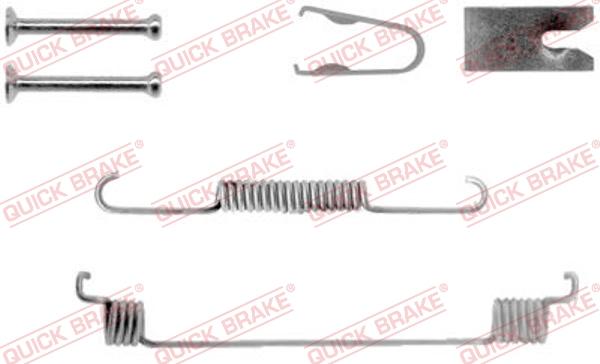 QUICK BRAKE 10507891R - Kit d'accessoires, mâchoire de frein cwaw.fr