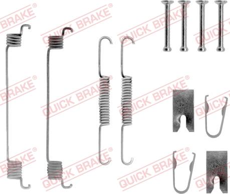 QUICK BRAKE 105-0789 - Kit d'accessoires, mâchoire de frein cwaw.fr