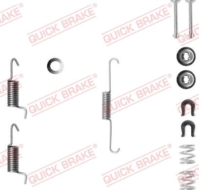 QUICK BRAKE 105-0788-1 - Kit d'accessoires, mâchoires de frein de stationnement cwaw.fr