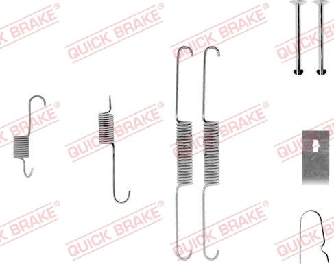 QUICK BRAKE 105-0782-1 - Kit d'accessoires, mâchoire de frein cwaw.fr