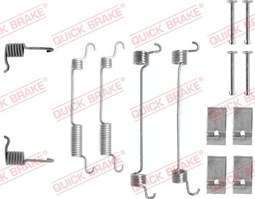 QUICK BRAKE 1050735 - Kit d'accessoires, mâchoire de frein cwaw.fr