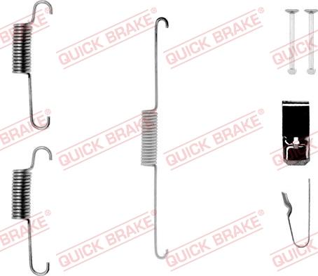 QUICK BRAKE 105-0723-1 - Kit d'accessoires, mâchoire de frein cwaw.fr