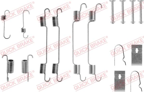 QUICK BRAKE 1050722 - Kit d'accessoires, mâchoire de frein cwaw.fr