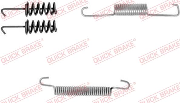 QUICK BRAKE 105-0774-1 - Kit d'accessoires, mâchoires de frein de stationnement cwaw.fr