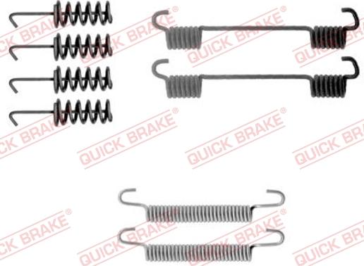 QUICK BRAKE 1050775 - Kit d'accessoires, mâchoires de frein de stationnement cwaw.fr