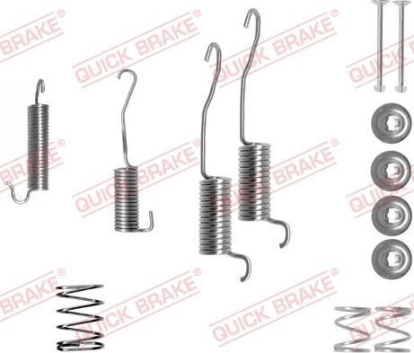 QUICK BRAKE 10507761R - Kit d'accessoires, mâchoire de frein cwaw.fr