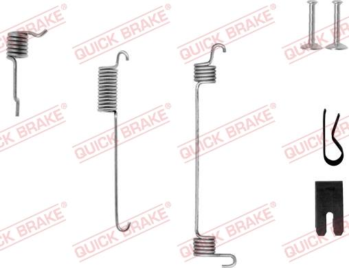 QUICK BRAKE 105-0772-1L - Kit d'accessoires, mâchoire de frein cwaw.fr