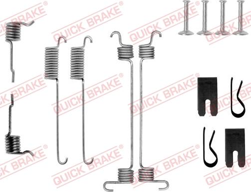 QUICK BRAKE 105-0772 - Kit d'accessoires, mâchoire de frein cwaw.fr